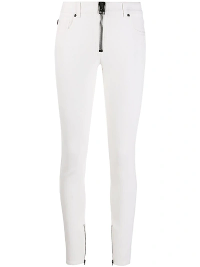 Tom Ford Maxi Zip Skinny Trousers In White