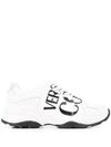 VERSACE JEANS COUTURE LOGO PRINT LOW-TOP SNEAKERS