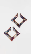 AREA INFLATED SQUARE EARRINGS