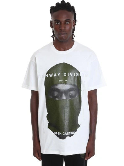 Ih Nom Uh Nit Kanye Mask Print Cotton Jersey T-shirt In White