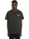 IH NOM UH NIT T-SHIRT IN GREEN COTTON,11098549