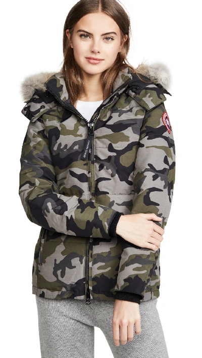 Canada Goose Chelsea Parka In Coastal Grey Camo | ModeSens