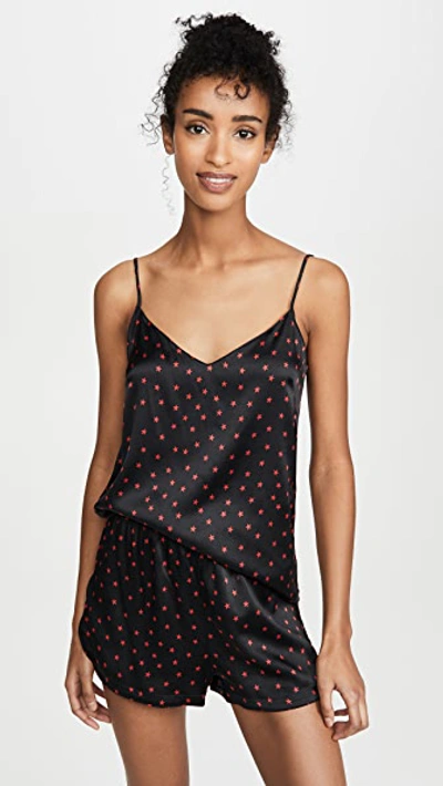 Stella Mccartney Betty Twinkling Stretch-silk Camisole In Black