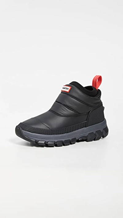 Hunter Original Snow Ankle Boots In Black