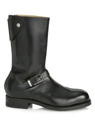 Paul Smith Bethnal Mid Calf Leather Boots In Black