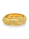 KATY BRISCOE Fete 18K Yellow Gold & Diamond Bangle Bracelet