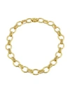 KATY BRISCOE 18K Yellow Gold Embossed Link Collar Necklace