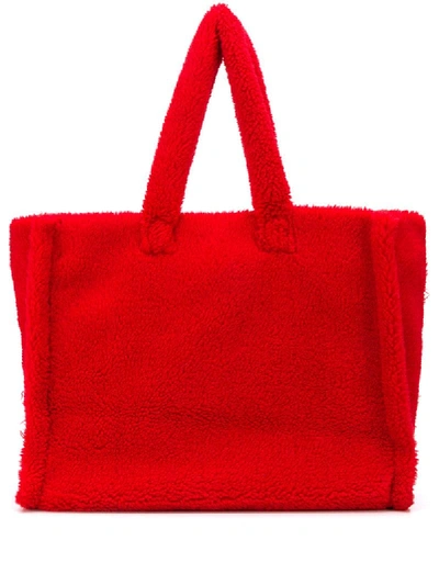 Stand Studio Oversized Top-handle Tote In Red