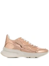 ALEXANDER MCQUEEN REFLECTIVE LACE UP SNEAKERS
