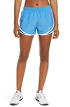 Nike Dri-fit Tempo Running Shorts In Battle Blue/ White/ Grey