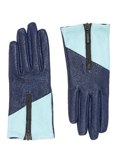 Aristide Colourblock Leather Gloves