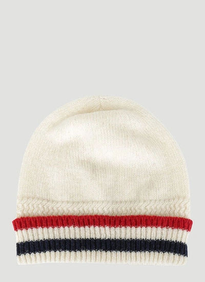 Thom Browne Shetland Wool Hat In White