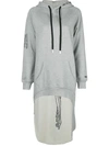 Haculla Pardon Extended Hoodie In Grey