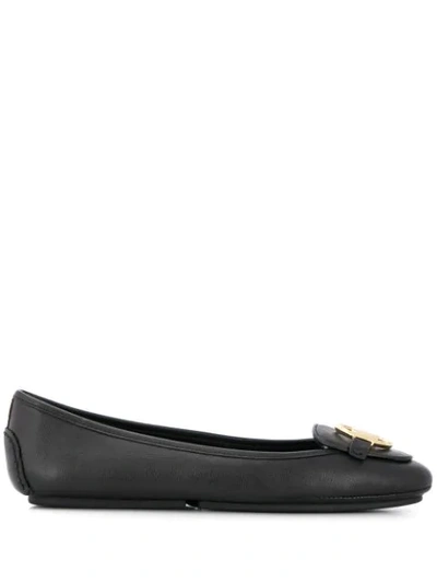 Michael Michael Kors Ballerinas Mit Logo-schild In Black