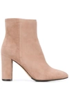 THE SELLER BLOCK HEEL ANKLE BOOTS