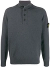 STONE ISLAND BUTTON DOWN COLLAR JUMPER