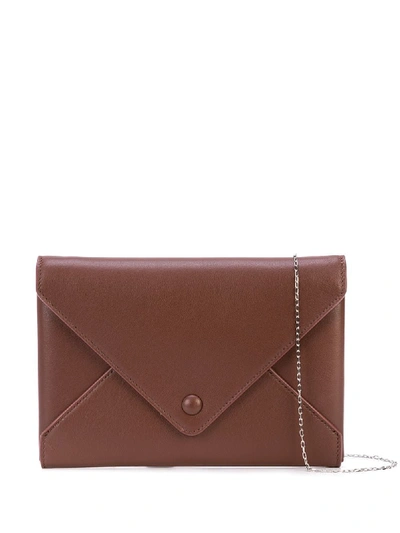 The Row Envelope Wallet On Chain In Brown