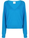 A SHIRT THING PLUNGE NECK JUMPER