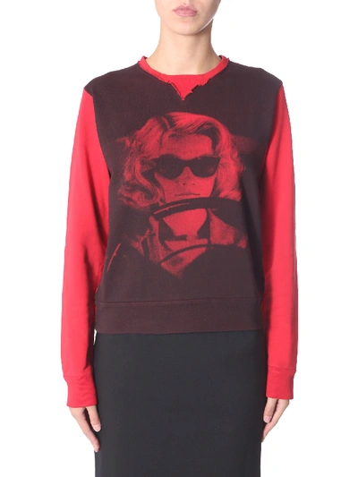 N°21 Woman Print Sweatshirt In Red
