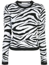 ALICE AND OLIVIA EMBELLISHED ANIMAL PATTERN JUMPER