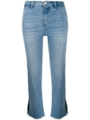 MICHAEL MICHAEL KORS CROPPED STRAIGHT JEANS