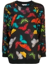 ALICE AND OLIVIA CALVIN BUTTERFLY PRINT SWEATER