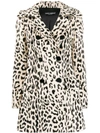 DOLCE & GABBANA LEOPARD PRINT DOUBLE-BREASTED COAT