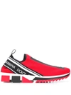 Dolce & Gabbana Dolce And Gabbana Red Sorrento Sneakers In Red