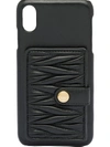 Miu Miu Matelassé Iphone Xs Max Case In Black