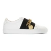 GIVENCHY GIVENCHY WHITE CHAIN URBAN STREET SNEAKERS