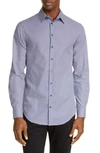 GIORGIO ARMANI CLASSIC FIT DIAMOND GEO BUTTON-UP SHIRT,8WGCCZ98TZ445FBWF