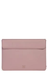 Herschel Supply Co Spokane 15-inch Macbook Pro Canvas Sleeve In Ash Rose