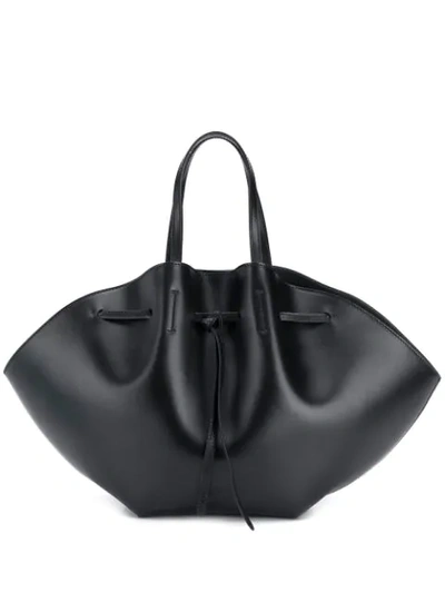 Nanushka Lynne Large Leather Tote In Black