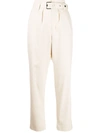BRUNELLO CUCINELLI CROPPED BELTED TROUSERS