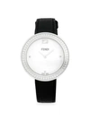 FENDI Stainless Steel & Leather-Strap Watch