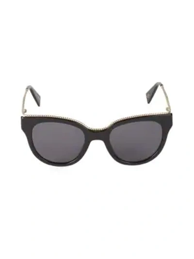 Marc Jacobs 51mm Round Sunglasses In Black