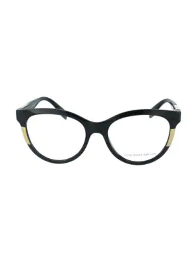 Alexander Mcqueen 51mm Cat Eye Optical Glasses In Black