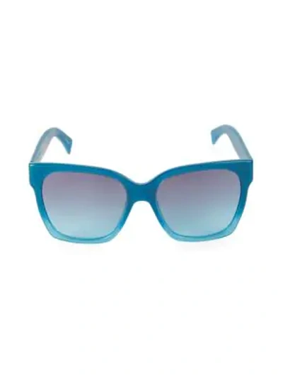 Moschino 56mm Dot Print Sunglasses In Blue