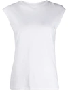 Frame Womens Linen Muscle Tank Top In White