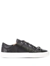 ALBERTO FERMANI STUDDED LACE UP SNEAKERS