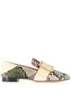 Bally Patchwork Loafers In Grey