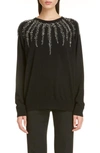 GIVENCHY WILLOW EMBELLISHED WOOL & CASHMERE SWEATER,BW908D4Z62