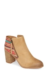 Ariat Kaylee Bootie In Tan Suede/ Metallic Print