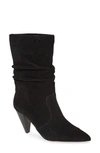 Kensie Kenley Slouch Boots Women's Shoes In Black