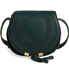 Chloé 'mini Marcie' Leather Crossbody Bag In Intense Green