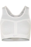 Nike Fe/nom Flyknit Women's High-support Sports Bra In White