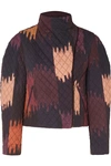 ISABEL MARANT BONNY CROPPED QUILTED PRINTED COTTON-TWILL JACKET