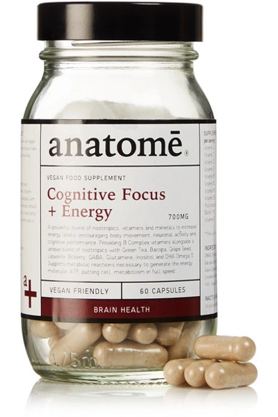 Anatome Vegan Food Supplement - Cognitive Focus Energy (60 Capsules) In Colorless