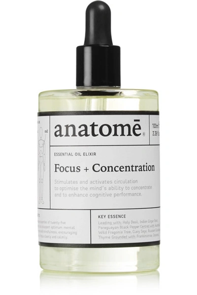 Anatome Essential Oil Elixir - Focus + Concentration, 100ml In Colourless