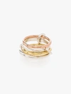 Spinelli Kilcollin 18k Yellow And Rose Gold Hyacinth Linked Rings In Metallic